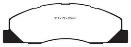 EBC 09-11 Dodge Ram 2500 Pick-up 5.7 2WD/4WD Redstuff Front Brake Pads