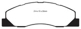 EBC 09-11 Dodge Ram 2500 Pick-up 5.7 2WD/4WD Redstuff Front Brake Pads