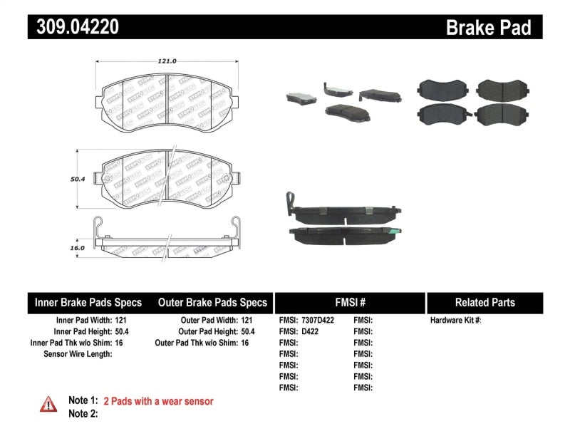 StopTech Performance 89-06/96 Nissan 240SX Front Brake Pads