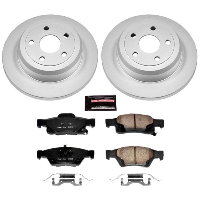 Power Stop 11-19 Dodge Durango Rear Z17 Evolution Geomet Coated Brake Kit