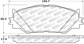 StopTech Street Select Brake Pads - Rear