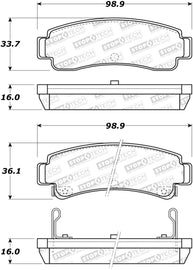 StopTech Street Brake Pads - Front