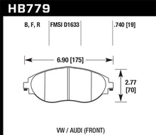 Load image into Gallery viewer, Hawk 13-17 Volkswagen CC HP+ Front Brake Pads
