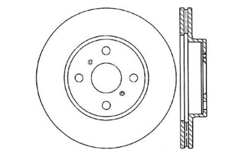 StopTech Drilled Sport Brake Rotor