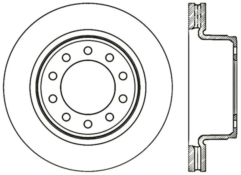 StopTech Sport Cross Drilled Brake Rotor - Front Right