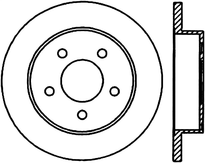 StopTech Slotted & Drilled Sport Brake Rotor