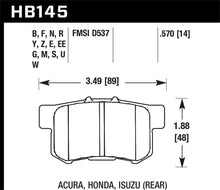 Load image into Gallery viewer, Hawk 06+ Honda Civic Si / 97-99 Acura CL Race Rear Black Brake Pads