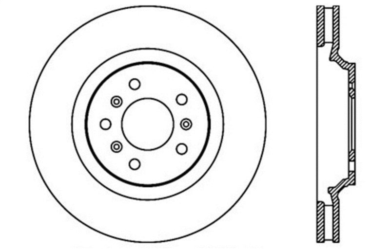 StopTech Drilled Sport Brake Rotor