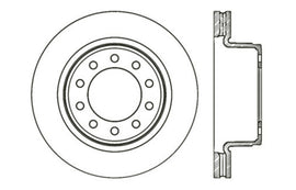 StopTech Sport Cross Drilled Brake Rotor - Front Right
