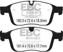 Load image into Gallery viewer, EBC 2016+ Volvo XC60 2.0L Turbo T5 Ultimax2 Front Brake Pads