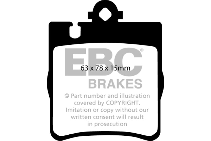 EBC 04 Mercedes-Benz C230 (W203) 2.5 Sport Sedan Bluestuff Rear Brake Pads