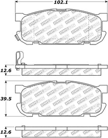 StopTech Street Select Brake Pads w/Hardware - Rear
