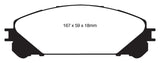 EBC 10+ Lexus RX350 3.5 (Japan) Redstuff Front Brake Pads