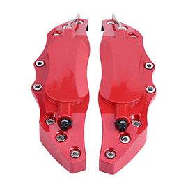 Qiilu 2pcs Caliper Covers Rear Brake Caliper Cover Guard Protector Cover Universal for Wheel Hub 16in-17in Medium