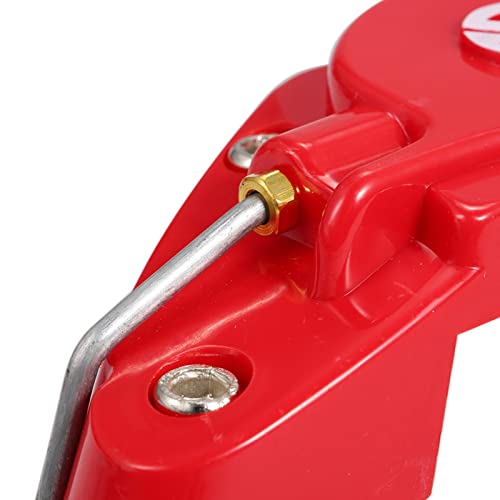 Brake Caliper Cover - Brake Caliper Covers Front & Rear Kits - Rear Brake Caliper Cover Guard Protector Cover Universal for Front and Rear Wheel Hub Assessoires Asaim, Red