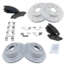 Load image into Gallery viewer, TRQ Front &amp; Rear Ceramic Brake Pad &amp; Performance Rotor Kit w/Chemicals