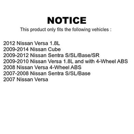 Transit Auto - Rear Brake Drum Shoes And Spring Kit For Nissan Sentra Versa Cube K8N-100391