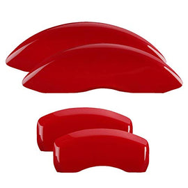 MGP Classic Caliper Covers 12181SCLCRD Red Aluminum Brake Covers (Set of 4)