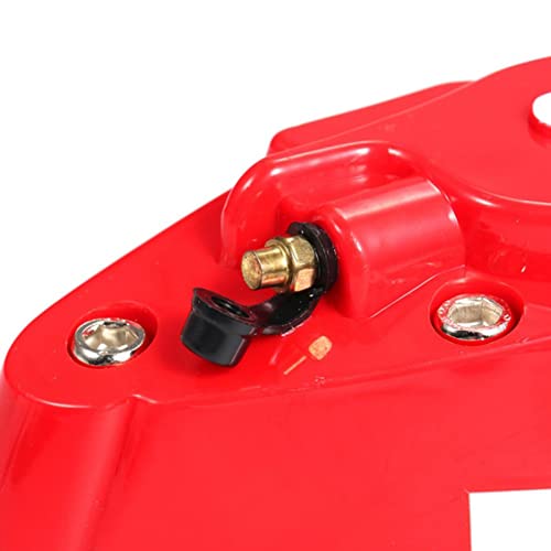 Brake Caliper Cover - Brake Caliper Covers Front & Rear Kits - Rear Brake Caliper Cover Guard Protector Cover Universal for Front and Rear Wheel Hub Assessoires Asaim, Red
