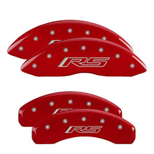 Load image into Gallery viewer, MGP Caliper Covers 14033SRS5RD Caliper Cover with Red Powder Coat Finish, (Set of 4)