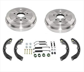 Rear Brake Drums Shoes and Springs Kit Replacement Part For Nissan 13-19 NV200 15-18 City Express