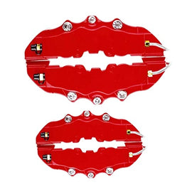 Brake Caliper Cover - Brake Caliper Covers Front & Rear Kits - Rear Brake Caliper Cover Guard Protector Cover Universal for Front and Rear Wheel Hub Assessoires Asaim, Red