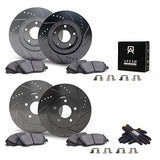 Apex One FRONT AND REAR Performance Series Rotors with Friction Point Ceramic Brake Pads EN10293