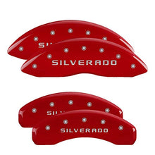 Load image into Gallery viewer, Chevrolet Caliper Covers 14252Ssilrd: Red, Silverado/Silverado
