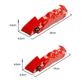 4PCS 3D Universal Red Style Car Disc Brake Caliper Covers Front & Rear Car Caliper Cover