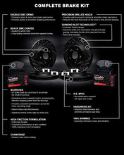 Load image into Gallery viewer, R1 Concepts Front Rear Brakes and Rotors Kit |Front Rear Brake Pads| Brake Rotors and Pads| Performance Off-Road Brake Pads and Rotors | Hardware Kit WHVH2-76006