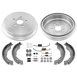 Rear Brake Drums & Brake Shoes Springs 4pc Kit Replacement Part For Toyota Corolla 2009-2015