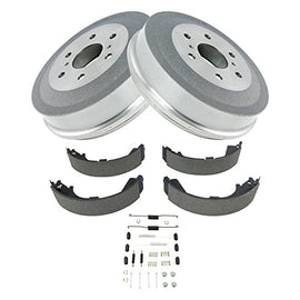 TRQ Rear Brake Drum Shoe & Hardware Kit Compatible with Chevy Silverado 1500 Truck