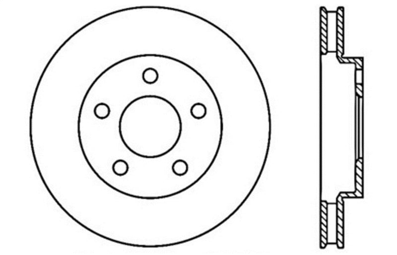 StopTech Drilled Sport Brake Rotor
