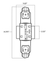 Load image into Gallery viewer, Electric Hydraulic Double Acting Directional Control Valve, 2 Spool, 15 GPM (A Spool, Controls Double Acting Cylinders, 12 Volt)