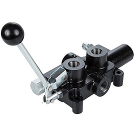 RuggedMade 25 GPM Hydraulic Log Splitter Directional Control Valve, Auto Return Detent Lever Handle, 2750 PSI (1/2