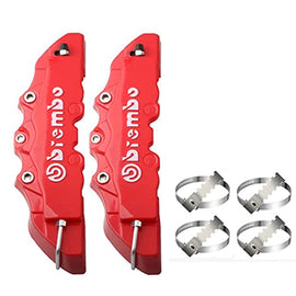 NIPPYCM 8 Colors Universal ABS Plastic Car 3D Disc Brake Caliper Covers with Logos Front Rear Auto Accessories Kit (2PCS