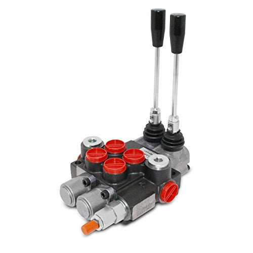 Monoblock Hydraulic Directional Control Valve, 2 Spool, 11 GPM, SAE Ports