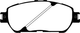 EBC 10 Toyota Sienna 2.7 Redstuff Front Brake Pads