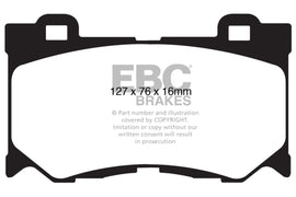 EBC 2013+ Infiniti Q50 Hybrid 3.5L Hybrid Sport Ultimax2 Front Brake Pads