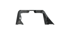 Road Armor 14-18 Chevy 1500 iD Headache Rack w/Bedrail Pod/Dual 10in Pod/Brake Lamp Relief/Hyve -Raw