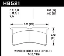 Load image into Gallery viewer, Hawk Wilwood Superlite 4/6 Forged Thin Race HT-10 Brake Pads