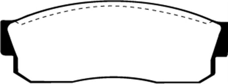 EBC 83-86 Nissan Pulsar 1.5 Turbo Redstuff Front Brake Pads