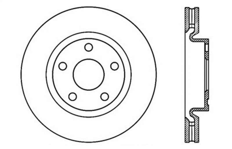StopTech Slotted & Drilled Sport Brake Rotor