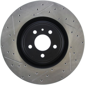 StopTech 13-14 Ford Mustang Shelby GT500 Front Right Slotted & Drilled Sport Brake Rotor