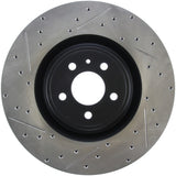 StopTech 13-14 Ford Mustang Shelby GT500 Front Right Slotted & Drilled Sport Brake Rotor