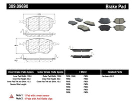 StopTech Performance 03-11/05 Infinity / 05-06 Nissan Front Brake Pads