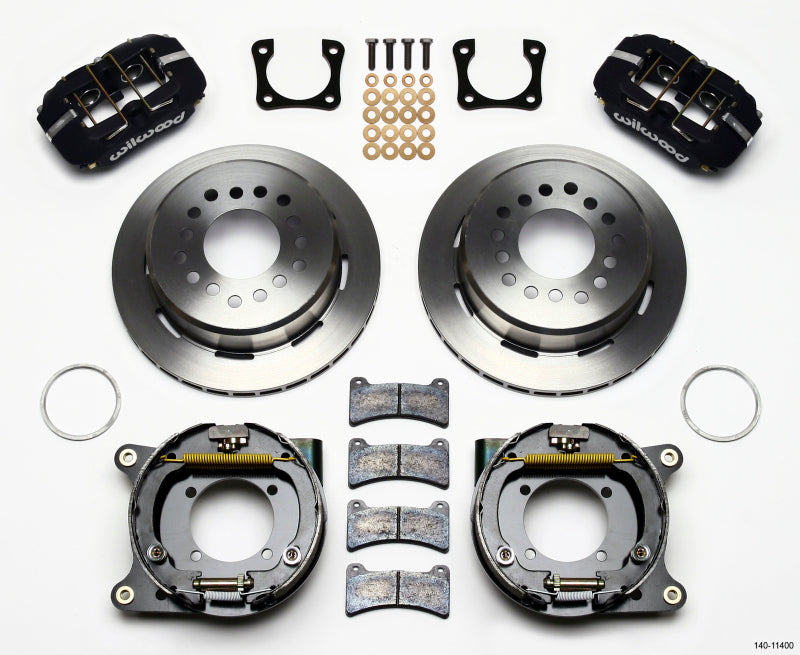 Wilwood Dynapro Low-Profile 11.00in P-Brake Kit Chevy 12 Bolt Spcl 2.81in Off Stag Mount