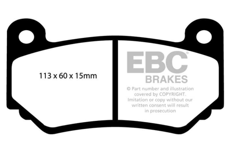 EBC AP Racing Caliper CP7600 Bluestuff NDX Front Brake Pads