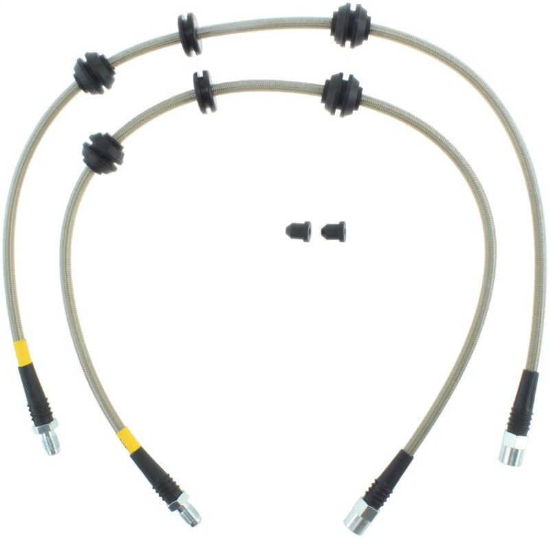 StopTech 10-15 BMW 550i Stainless Steel Front Brake Lines