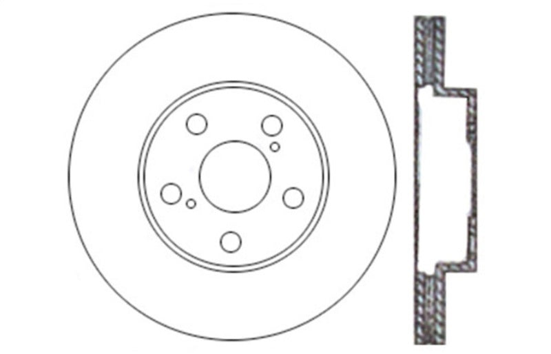 StopTech Drilled Sport Brake Rotor